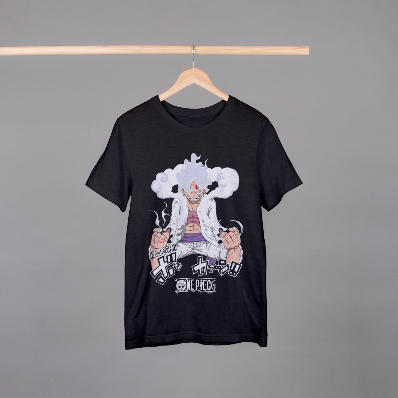 One Piece - Gear 5 Luffy "Ka-Boom!" T-Shirt | Dusty Wears